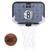 Franklin Sports NBA Brooklyn Nets Mini Over The Door Basketball Hoop - Kids Indoor Mini Hoop with Ball - NBA Fan Shop Toy for Bedroom + Office - Over The Door Set view 1