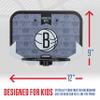 Franklin Sports NBA Brooklyn Nets Mini Over The Door Basketball Hoop - Kids Indoor Mini Hoop with Ball - NBA Fan Shop Toy for Bedroom + Office - Over The Door Set view 4