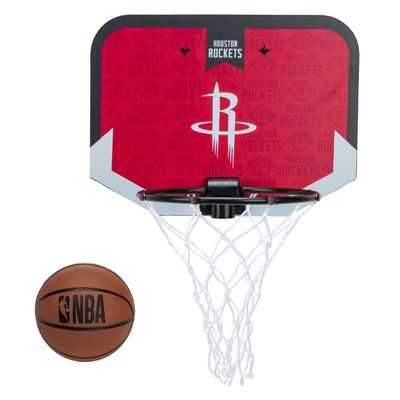Franklin Sports NBA Houston Rockets Mini Over the Door Basketball Hoop - Kids Indoor Mini Hoop with Ball - NBA Fan Shop Toy for Bedroom + Office - Over the Door Set