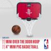 Franklin Sports NBA Houston Rockets Mini Over the Door Basketball Hoop - Kids Indoor Mini Hoop with Ball - NBA Fan Shop Toy for Bedroom + Office - Over the Door Set view 2