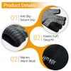 Jkulrki Merino Wool Fingerless Gloves Warm for Men and Women Cold Weather Winter Half Finger Gloves (Black, S/M) view 2