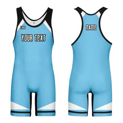 DIYUME Unisex Wrestling Singlet Custom Add Text Logo Bodysuit One Piece
