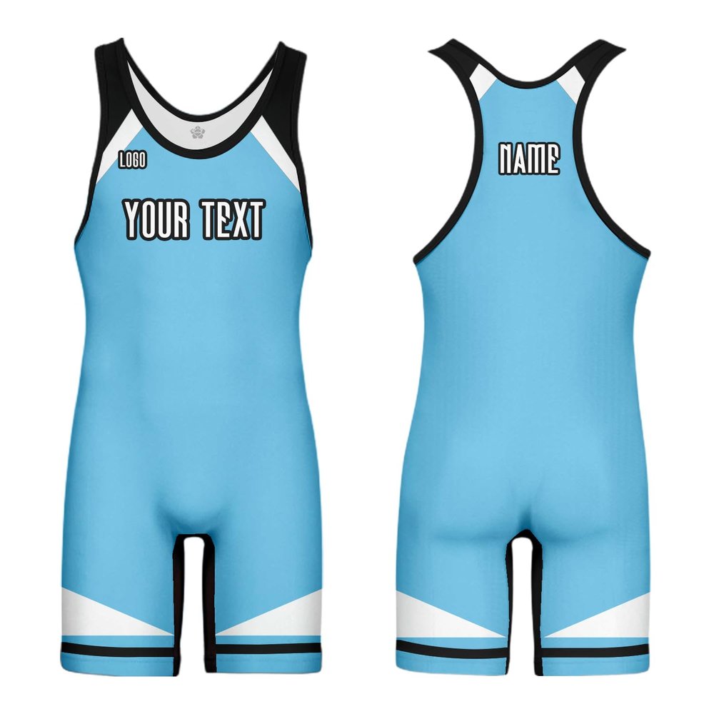 DIYUME Unisex Wrestling Singlet Custom Add Text Logo Bodysuit One Piece