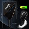 Amoswiz Pickleball Paddles Set of 4, Black Pickleball Rackets with 4 Pickleball Balls & a Backpack, Pickleball Gifts for Men & Women view 4