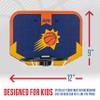 Franklin Sports NBA Phoenix Suns Mini Over the Door Basketball Hoop - Kids Indoor Mini Hoop with Ball - NBA Fan Shop Toy for Bedroom + Office - Over the Door Set view 4