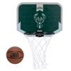 Franklin Sports NBA Milwaukee Bucks Mini Over the Door Basketball Hoop - Kids Indoor Mini Hoop with Ball - NBA Fan Shop Toy for Bedroom + Office - Over the Door Set view 1