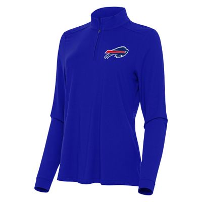 Antigua Women's Royal Buffalo Bills Intent Quarter-Zip Sweatshirt