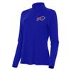 Antigua Women's Royal Buffalo Bills Intent Quarter-Zip Sweatshirt view 1
