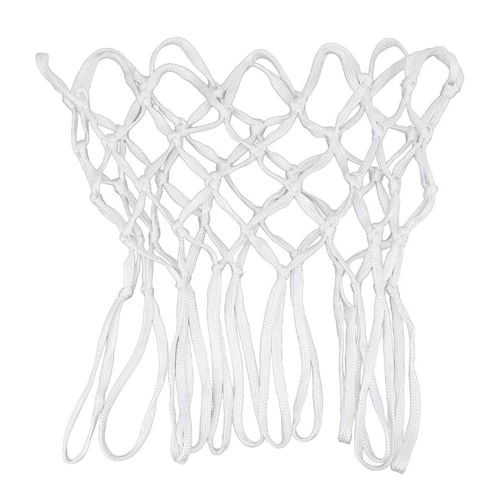 Tyenaza 2Pcs Basketball Net, Nylon White Universal Heavy Duty Basketball Net Replacement in All Weather for Indoor Outdoor