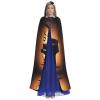 DRTGEDS Piano Violin And Music Notes Hooded Cloak Unisex Cape Halloween Christmas Vampire Witch Cloak Costumes Party Cape view 2