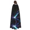 DRTGEDS Laser Light Hooded Cloak Unisex Cape Halloween Christmas Vampire Witch Cloak Costumes Party Cape view 4