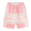 B8 Pink,Men's Boho Tribal Paisley Print Drawstring Waist Summer Beach Hawaiian Cool Graphic Short Men,XS view 1