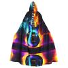 DRTGEDS Magic Electric Guitar Hooded Cloak Unisex Cape Halloween Christmas Vampire Witch Cloak Costumes Party Cape view 1