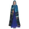 DRTGEDS Coral Reef Hooded Cloak Unisex Cape Halloween Christmas Vampire Witch Cloak Costumes Party Cape view 2