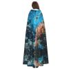 DRTGEDS Coral Reef Hooded Cloak Unisex Cape Halloween Christmas Vampire Witch Cloak Costumes Party Cape view 4