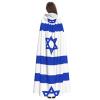 DRTGEDS Israeli Flag Hooded Cloak Unisex Cape Halloween Christmas Vampire Witch Cloak Costumes Party Cape view 4