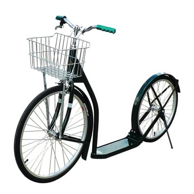 AmishToyBox Deluxe Kick Scooter Bike - Model 2420 - Adult Size (Kickstand Included, Hunter Green), Amish-Made