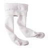 Cable Knit Tights for Toddler and Girls Seamless Fleece Lined Leggings Soft Cotton Stockings Winter (White, 6-7 Years) view 1