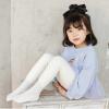 Cable Knit Tights for Toddler and Girls Seamless Fleece Lined Leggings Soft Cotton Stockings Winter (White, 6-7 Years) view 2