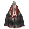 DRTGEDS Eiffel Tower With Red Umbrella Hooded Cloak Unisex Cape Halloween Christmas Vampire Witch Cloak Costumes Party Cape view 1