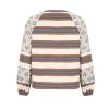 Akklian Oversized Sweatshirt for Women Y2k Graphic Patchwork Pullover Sweater Loose Fit Drop Shoulder Long Sleeve T-Shirt Top Brown view 4