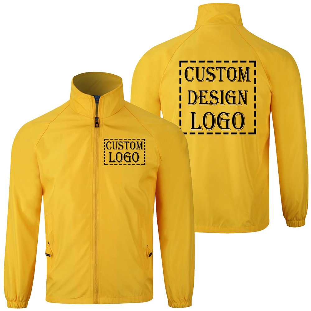 Goldfly Custom Work Jacket Unisex Workwear Personalized Lightweight Team Uniform Customized Windbreaker