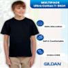 Gildan Youth Ultra-Cotton Unisex T-Shirt, Short Sleeve Crew Neck Tee, Multipack,Black,XS,3 Pack view 2