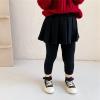 Kids Baby Girls Footless Leggings with Ruffle Tutu Skirt Toddler Stretchy Basic Ankle Length (Black, 12-18 Months) view 4