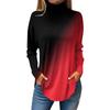 Cotton Tunic Tops for Women Loose Fit Dressy Fall Bohemian Tops Sleeveless Mock Neck Trendy Sexy Shirts Plus Size Turtle Neck Side Split Winter Geometric Print Dressy Casual Plus Clothing view 1