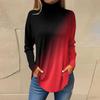 Cotton Tunic Tops for Women Loose Fit Dressy Fall Bohemian Tops Sleeveless Mock Neck Trendy Sexy Shirts Plus Size Turtle Neck Side Split Winter Geometric Print Dressy Casual Plus Clothing view 2