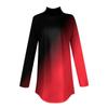 Cotton Tunic Tops for Women Loose Fit Dressy Fall Bohemian Tops Sleeveless Mock Neck Trendy Sexy Shirts Plus Size Turtle Neck Side Split Winter Geometric Print Dressy Casual Plus Clothing view 3