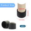TOSAMZOO Pack of 16 Foosball End Caps 15.8mm Foosball Table Rod End Universal Safety End Caps for Standard Foosball Tables Accessories view 2