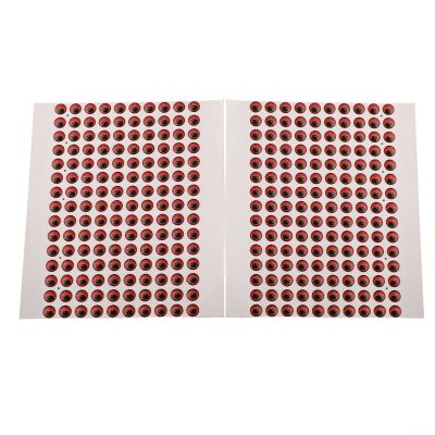 300pcs 3/4/5/6mm DIY 3D Holographic Fishing Lure Eyes Fly Tying Fishing Lure Bait(Red 6mm)