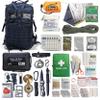 Sirius: Bug Out Bag Starter Kit - 72 Hour Kit for 1 Person  Backpack Survival Kit  50L Tactical Backpack, US Made Food & Water, Medical Supplies & Survival Tools (Navy, 1 Person) view 2