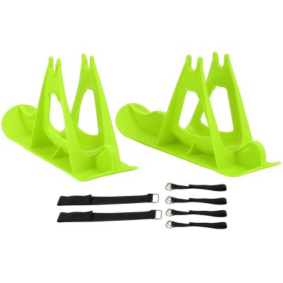 mini ' s Balanced Car Skis - Easily Attach & Improve Skating Skills - Plastic Snowboard for mini (Green)
