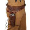 Revolver Holster Belt Premium Leather Pistol Holder Hand Tooled .22 Cal Fit for 4 inch to 6.5 inch Barrel Western Cowboy Secure Retention System Everyday use (46 inch-48 inch) view 2
