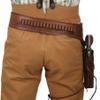 Revolver Holster Belt Premium Leather Pistol Holder Hand Tooled .22 Cal Fit for 4 inch to 6.5 inch Barrel Western Cowboy Secure Retention System Everyday use (46 inch-48 inch) view 4