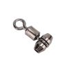 10pcs 3 Way Fishing Swivels T Turn Brass Barrel Triple Swivel Cross Line Fishing Connectors (S) view 4