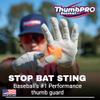 ThumbPRO Baseball Thumb Guard - Batting Aid & Grip Enhancer - Reduces Sting, Improves Swing - for Baseball & Softball - All Levels, Left/Right Hand - 3 Sizes (Powder Blue, Large) view 2