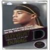 Dream World Silky Velvet Durag Black with Gold Trim view 1
