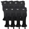 Majek All Hybrid Head Cover Golf Club Black Sleek Tight Fit Headcover Set 4-SW Acrylic Head Covers 4 5 6 7 8 9 PW SW Easy to See Large White Embroidered Numbers view 1