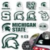 MSU Stickers for Gift, Car, Water Bottle, Laptop, and Phone for Spartans Football Fans and University Graduates (Michigan State Spartans) view 1
