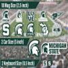 MSU Stickers for Gift, Car, Water Bottle, Laptop, and Phone for Spartans Football Fans and University Graduates (Michigan State Spartans) view 3