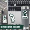 MSU Stickers for Gift, Car, Water Bottle, Laptop, and Phone for Spartans Football Fans and University Graduates (Michigan State Spartans) view 4