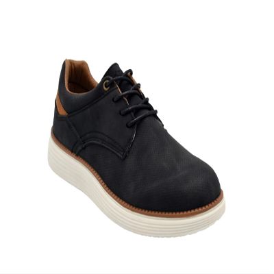AKADEMIKS Mens Dayton Oxford, Comfortable Footwear for Formal and Casual Wear Black, Size 9