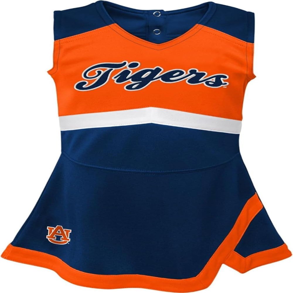 Outerstuff Girls Infant NCAA Cheer Captain Jumper Dress (US, Age, 4 Years, Auburn Tigers)