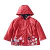 Toddler Boys Girls Rain Jacket Baby Lightweight Waterproof Hooded Raincoats Windbreakers Warm (Red, 12-18 Months) view 1