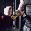 Lights Mountain Wrist Cuffs for Cable Machines  Padded & Adjustable Straps for Lateral Raises, Tricep Pushdowns & Strength Training (Yellow M) view 4
