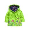 Toddler Boys Girls Rain Jacket Baby Lightweight Waterproof Hooded Raincoats Windbreakers Warm (Green, 2-3 Years) view 4
