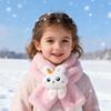 Ruby&Tang Toddler Girl Scarf Warmer Kids Bunny Scarves Winter Furry Rabbit For Children 2t 3t 4t 2-9Years view 3